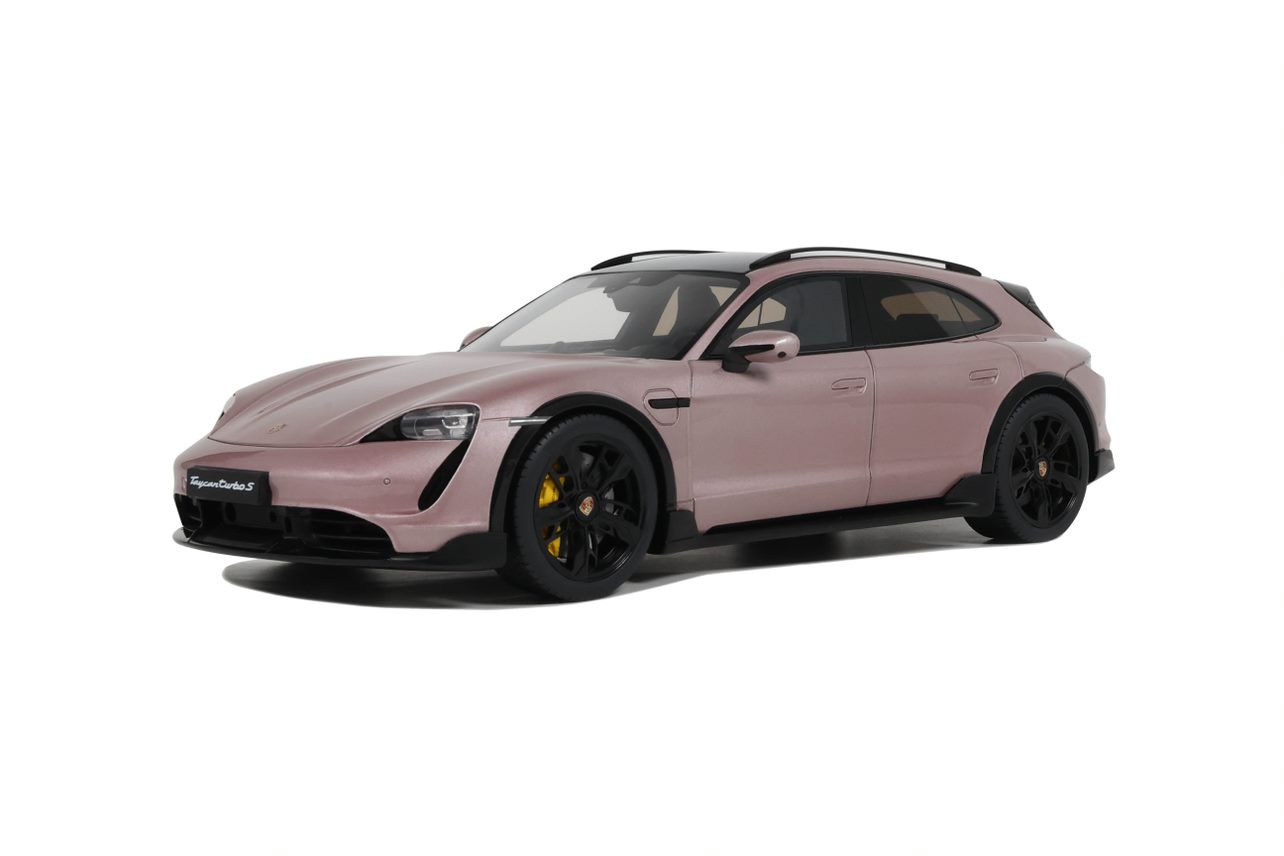 Porsche Taycan Turbo S Sport Turismo 2022 Pink - 1:18